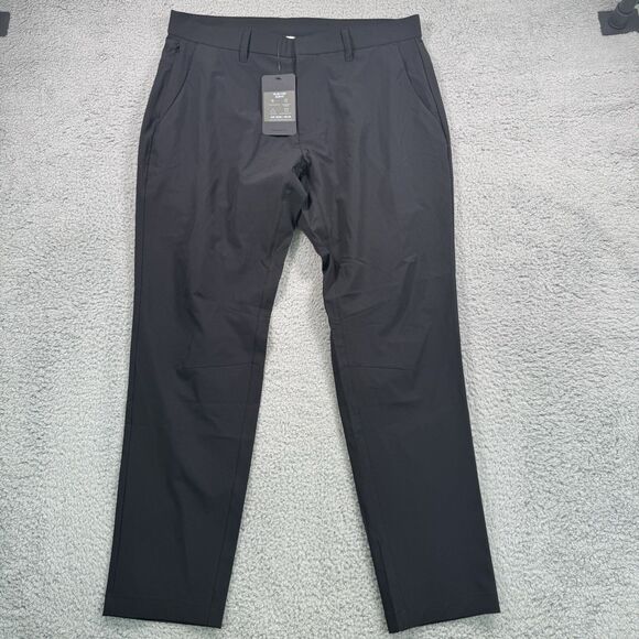 Fabletics Pant Men's 35x30 Black The Only Pant Chino Performance Stretch NWT - Picture 1 of 11